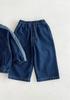 Traje de Mezclilla Estilo Coreano para Niños y Niñas, Primavera 2026, Chaqueta Cardigan de Manga Larga, Pantalones Casuales de Moda