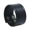 Venta Directa del Fabricante Punk Pulseras de Cuero Retro Europeas y Americanas Joyería Punk Creativa Simple de Cuero Genuino Suministro Transfronterizo