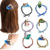 Estilo Coreano Sencillo Natación Surf Cabeza Anillo para el Cabello Cuerda para el Cabello Cuerda para el Cabello shein Goma para el Cabello Banda Elástica Nudo Multicolor Cabello