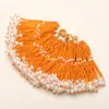 Pingentes de Borla DIY com Contas de Vidro Estilo Antigo para Acessórios Hanfu, Grampos de Cabelo de Rattan Artesanais, Enfeites