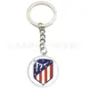 Fútbol-Temático Club de Fútbol Europeo Logo Gema del Tiempo Aleación Llavero Bolso Coche Llave Colgante