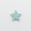 Accesorios de materiales DIY hechos a mano transfronterizos accesorios estrella de 2 cm estrella de cinco puntas polvo dorado tela accesorios para el cabello para niños enchufe