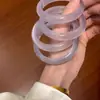 Ojo de Gato Piedra Ágata Natural Alta Transparencia de Hielo Lichi Chalcedony Congelada Pulsera Luz de Luna Blanca Azul Glaciar Violeta Polvo Dorado Champaña