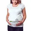 Estilo Nuevo Europeo y Americano Ropa de Maternidad Tallas Grandes Camiseta de Maternidad de Manga Corta para Mujer Top Casual de Cuello Redondo