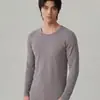 [Algodón Modal] Conjunto unisex de 190g, cuello redondo, ligero y cálido, suave y amigable con la piel, adecuado para primavera y otoño, ropa interior térmica fina y cálida