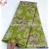 Tecido Jacquard Antigo Brocado com Bordado Dupla Face de Fio Dourado e Prateado Tecido de Renda Brocado Africano