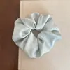 Scrunchie Exquisito de Cetim Jacquard Francês com Toque de Luxo, Elástico de Cabelo Estilo Relaxado Que Não Danifica o Cabelo, Faixa de Cabelo para Coque para Mulheres