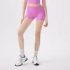 Shorts Esportivos Franzidos Sem Desconforto com Bolso Traseiro, Cintura Alta, Levanta Bumbum, Shorts de Yoga com Sensação de Nuvem para Corrida ao Ar Livre e Fitness