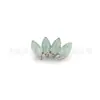 Pendientes de Titanio F136 Piedra Natural Ágata Marqués Clavos para Hélice de Oreja Rosca Aleación de Titanio G23 Joyería para Piercing Clavos para Cabeza Labio
