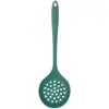 Cuchara de sopa de silicona de grado alimenticio para el hogar, cuchara de silicona para cocina, sartén antiadherente, cuchara especial grande y gruesa con mango largo para sopa y gachas.