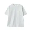 Roupas Masculinas Apo Camiseta Masculina de Algodão Puro com Manga Curta Transfronteiriça, Top Interno Texturizado de Algodão Bambu Solto e Versátil de Verão