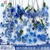 26 Anos de Materiais Florais Azul Escuro de Alta Qualidade, Materiais de Flores de Seda para Vitrines, Paisagismo, Adereços para Estúdio de Fotografia, Flores Artificiais
