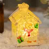 Adornos navideños transfronterizos Decoraciones navideñas casa pequeña casa navideña luminosa pequeños regalos navideños pequeños regalos