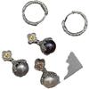 Aretes colgantes de plata esterlina s925 con patrón de hierba Tang y perla Iris, para mujer, modernos, retro, personalizados, combinan con todo, de alta gama