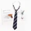 Corbata Azul Estilo Universitario jk Camisa Holgada Sin Golpes Accesorios Ropa Académica Rayada Japonesa Corbata de Lazo Mano Femenina Golpea Masculino dk