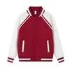 Otoño/Invierno 380g Algodón Diamante Texturizado Capa de Aire Bloque de Color Cinta Chaqueta de Béisbol Ropa Exterior Estilo Pareja Casual Cárdigan