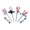 Pinça de três garras pinça de laboratório de duas garras pinça de quatro garras universal para tubo de condensador conjunto de ajuste simples duplo parafuso de ajuste mudança direcional corrente de aço inoxidável para frasco