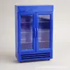 Mini Congelador de Doble Puerta Refrigerador Artificial Casa de Muñecas Cocina Miniatura Pequeños Electrodomésticos Casa de Juegos Juguete para Niños Modelo