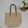 Bolsa de Palha Simples de Ombro Único e Grande Capacidade para Mulheres no Verão, Bolsa de Palha Versátil, Bolsa Tecida, Bolsa de Praia para Férias à Beira-Mar, Bolsa de Rattan