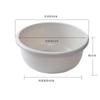 Lavabo doméstico grande y grueso para bebés y niños, lavabo de baño extra grande y grueso, lavabo redondo de plástico