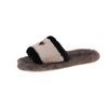 Nuevas Pantuflas de Felpa con Pedrería Cálidas en Forma de Corazón para Mujer, Otoño e Invierno Moda Hogar Pantuflas de Algodón de Suela Gruesa Fabricante