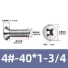 Parafuso de Máquina Phillips com Furo Passante, Escareado, de Aço Inoxidável 304, Padrão Imperial/EUA, com Furo para Passagem de Fio, Parafuso de Ventilação Oco