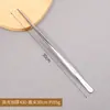 Pinzas de Acero Inoxidable 304 Anti-Yodóforo Pinzas Médicas en Forma de Pistola para Vendajes Arte del Té Herramientas para Jardinería Acuática Pinzas Espesadas 403