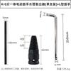Extractor de tuberías de agua con mango hexagonal, macho de roscar para retroceso de rosca anti-hilo, extractor de alambre interno para dientes rotos, herramienta para tornillo de extracción de cabeza rota