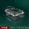 Cajas desechables para sushi, recipientes rectangulares para alimentos, loncheras transparentes, cajas de empaque para rollos de comida y fruta/verdura y carne, cajas para frutas