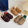 Zapatos Birkenstock para Niñas, Zapatos de Algodón para Niños, Nuevos Zapatos de Algodón Gruesos con Forro Polar Cálido Estilo Coreano 2025 para Niños y Bebés