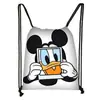 Mochila Nueva de Dibujo con Cordón Estampado Colorido de Mickey Poliéster Gran Capacidad Moderna con Cordón para Niños Venta al por Mayor Caliente