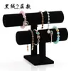 Franela Monocapa Tricapa Pulsera Marco Joyería Soporte de Exhibición de Joyería Almacenamiento de Cabeza de Pulsera de Reloj Diadema Accesorios de Exhibición de Joyería