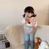 Timo meninas novo colete de bebê suéter para meninas peça externa elegante bebê criança pequena primavera e outono colete de tricô infantil