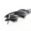 Llave eléctrica lote de viento especial carpintería taladro de rama tres piezas mango hexagonal abridor de agujeros broca para madera de cuatro ranuras y cuatro hojas