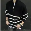 Suéter de malha retro japonês novo e moderno para outono e inverno, tamanho plus size, pulôver macio casual com zíper