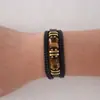 Pulsera de Piedra Ojo de Tigre para Hombre Amazon Ventas Calientes Transfronterizas Cuero Multicapa Piedra Natural Pulsera para Hombre Hebilla Magnética Joyería