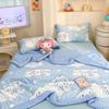 Frijoles de Hielo Frescos de Verano Colcha de Verano Ligera Transpirable Seda de Hielo Dormitorio Colcha de Verano Aire Acondicionado Colcha Delgada Colcha Doble de Verano
