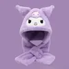 Gorro y bufanda integrados para niños, cálido de invierno, para niños y niñas, de felpa, Coulomi, orejeras, gorro, guantes, nuevo 2024
