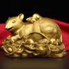 Adornos del Zodíaco, Fortuna de Nueve Ratones, Rata de Cobre, Artículos de Cobre, Artesanías Decorativas, Doce Artesanías de Metal del Zodíaco