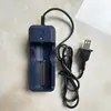 Cargador de Batería de Litio 26650 18650, Ranura Única Alta Tipo Anillo con Soporte para Cable y Enchufe, Recargable