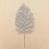 P Navidad simulación polvo dorado raíces de árbol hojas esquejes de árbol de Navidad adornos accesorios decorativos DIY simulación exquisito