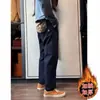 Pantalones Largos Casuales de Trabajo con Forro de Polar y Logo Triangular para Hombre 25 Otoño e Invierno Outdoor Americano Impermeables Pantalones de Senderismo Pantalones de Trekking