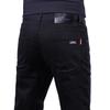 Jeans Negros de Alta Gama Hong Kong, No se Desvanecen, para Hombre, Pierna Recta Ajustada, Estilo Coreano, de Negocios, Otoño, Pantalones Casuales Gruesos