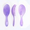 Peine hueco para masaje casero para damas, esponjoso y antimosquitos, color macarrón, bonito peine de dibujos animados para estudiantes, venta al por mayor
