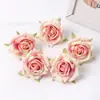 Ins Estilo Escandinavo Rosa Flor Artificial Cabeza de Flor Falsa Hecho a Mano DIY Pasador Tocado de Flor Material para Bolso Gu Mei Tong