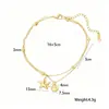 2025 Nuevo Conjunto de Joyería de Moda Estilo Europeo y Americano de Acero Inoxidable con Temática Oceánica de Concha, Estrella de Mar y Perla