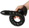 Plug Anal de Silicone Espiral Plug Anal Extra Longo Plug Anal Macio Dispositivo Masturbador Anal Venda por Atacado Dropshipping