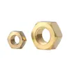 Procesamiento Personalizado de Tuercas Hexagonales de Cobre Estándar Nacional, Estándar Alemán, No Estándar, Tuercas de Latón, Personalizadas en Múltiples Especificaciones y Tamaños
