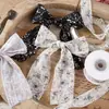 Cinta de Chifón Estampada con Adorno Floral Pequeño Accesorios para el Cabello Lazo DIY Cinta para Sombrero de Paja Correa de Embalaje para Caja de Regalo