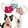 Collares para Mascotas Transfronterizos, Collares de Perlas para Gatos, Collares de Moda con Flores, Accesorios Estilo Princesa para Perros, Joyería Personalizada para Mascotas